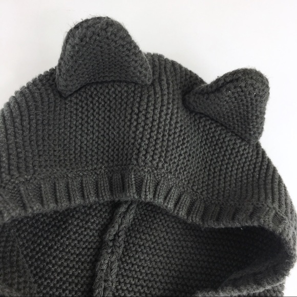 EUC Baby GAP Hooded Cat Ears Sweater - 6-12m - Picture 4 of 6